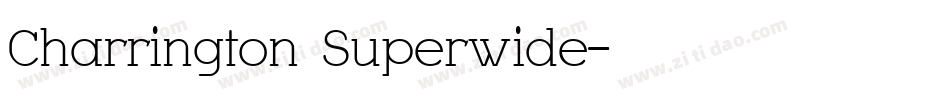 Charrington Superwide字体转换